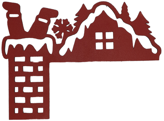 Décoration de porte - Noël